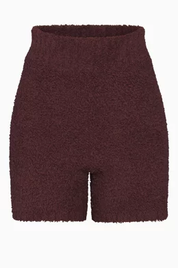 Buy SKIMS Brown Cozy Knit Shorts for Women in UAE