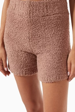 Buy SKIMS Brown Cozy Knit Shorts for Women in UAE
