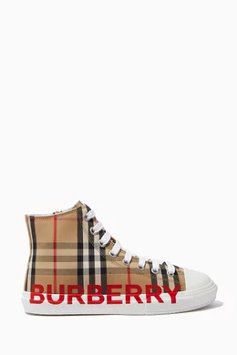 Burberry high on sale top sneakers