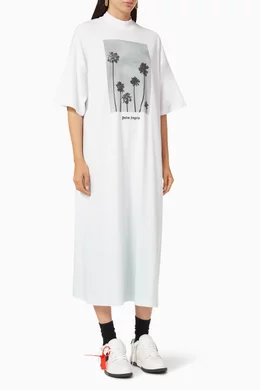 Palm tree shirt dress shop