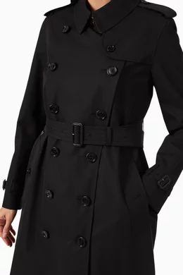 Burberry women's black online coat