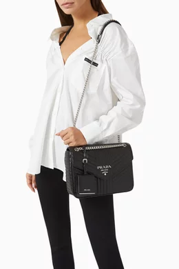 Prada diagramme crossbody bag black shop 2