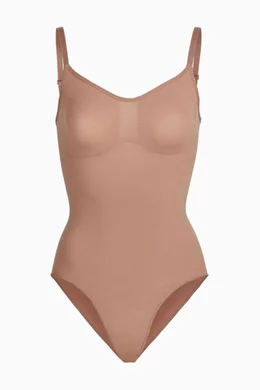 Buy SKIMS Brown Seamless Sculpt Sculpting Bodysuit with Clasps for