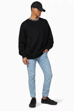 Oversized crew deals neck mens