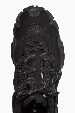 Buy Acne Studios Black Bolzter Sneakers in Faux Suede Mesh for Men in UAE Ounass