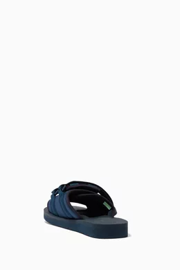 Buy Suicoke Blue Moto Cab Sandals in Nylon for Men in UAE Ounass