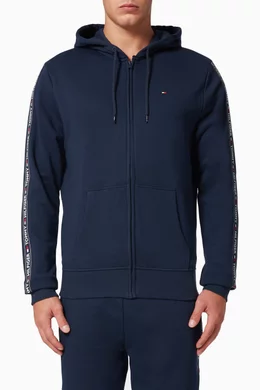 Tommy hilfiger on sale logo tape hoodie