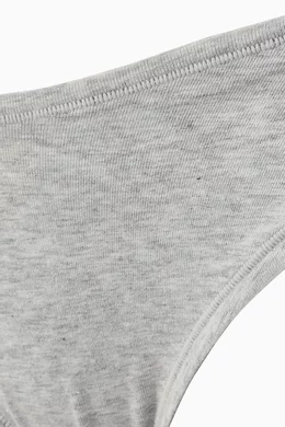 SKIMS: Grey Cotton Thong