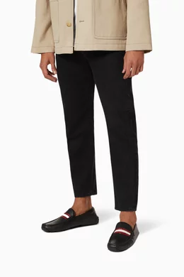 Buy Bally Black Pacos Driver Shoes in Leather for Men in UAE Ounass