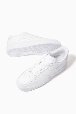 Buy Nike White Air Force 1 07 Sneakers in Leather for Men in UAE