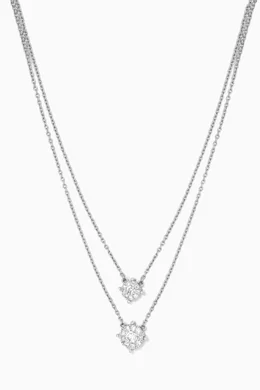 Buy Damas White OneSixEight Diamond Necklace in 18kt White Gold