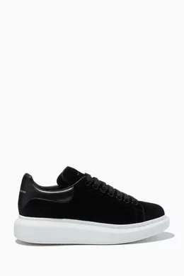 Black velvet alexander mcqueen sneakers clearance