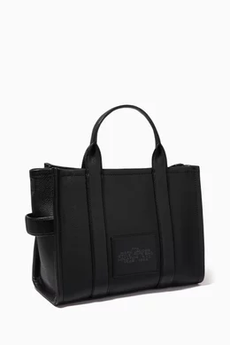Buy Marc Jacobs Black Medium Traveler Tote Bag in Leather for