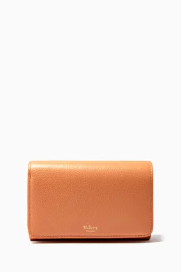 Orange leather purse new arrivals