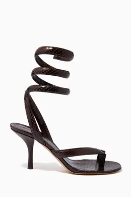 Bottega veneta python sandals deals