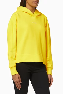 Calvin klein hoodie yellow sales