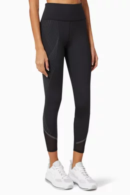 Buy Calvin Klein Performance Black Rainbow Reflex Leggings in