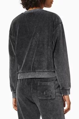 Calvin klein velvet tracksuit clearance