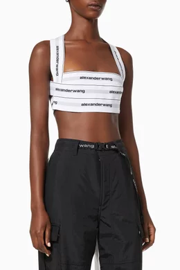 Alexander Wang women's Logo cropped top - buy for 243200 KZT in