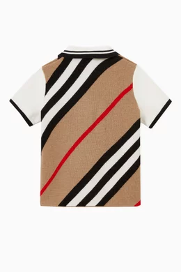 Burberry striped polo hot sale