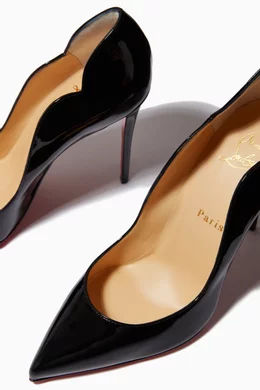 Black patent stiletto heels sales