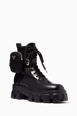 Brushed rois leather 2025 and nylon boots price