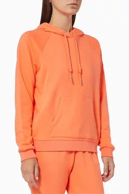 Orange armani exchange hoodie discount