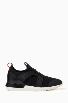 Buy Moncler Black Emilien Sneakers in Neoprene for Men in UAE Ounass