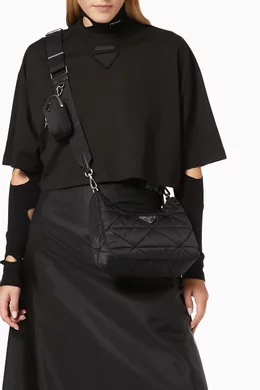 Prada quilted padded shoulder bag best sale