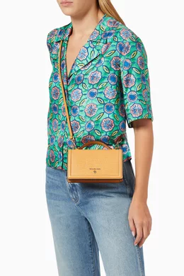 Jet set small lizard embossed leather best sale smartphone crossbody bag