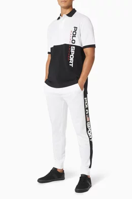 Buy Polo Ralph Lauren White Polo Sport Colour block T shirt in