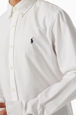 Polo ralph lauren slim hotsell fit cotton oxford shirt