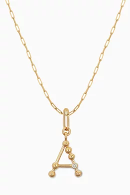 Diamante sale initial necklace