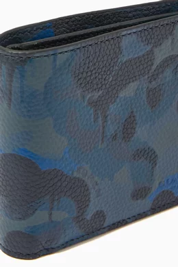 Camo coach wallet sale