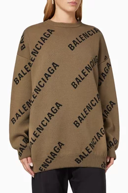 Balenciaga sweater brown new arrivals