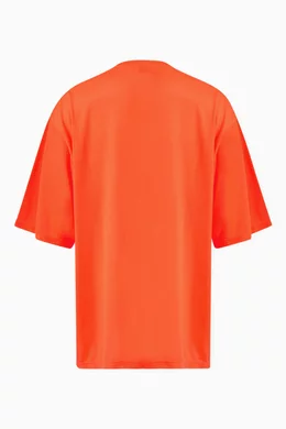 Orange t shirt front and back sales