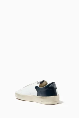 Buy GOLDEN GOOSE White Stardan Sneakers in Leather for Men in UAE