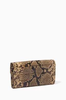 Michael kors python wallet hotsell
