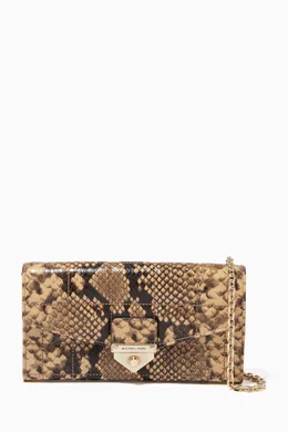Michael kors python wallet sale