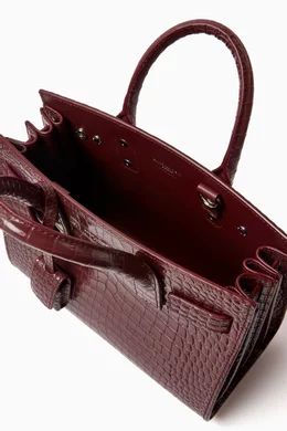 Classic sac de jour baby in embossed 2025 crocodile shiny leather