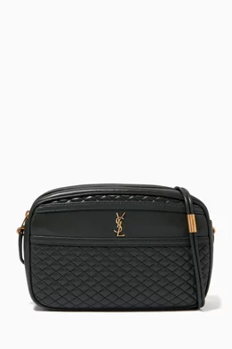 Victoire camera bag in quilted deals lambskin