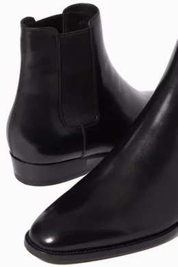 Saint laurent on sale wyatt black leather