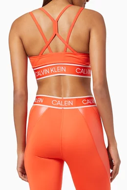 Calvin klein red sports bra new arrivals