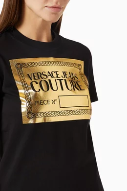Versace jeans foil clearance logo t shirt