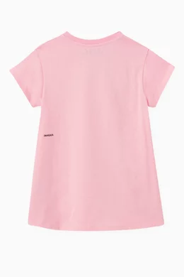 Pale pink t shirt dress top
