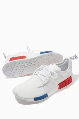Buy adidas White NMD R1 Sneakers in Stretch Knit for Men in UAE