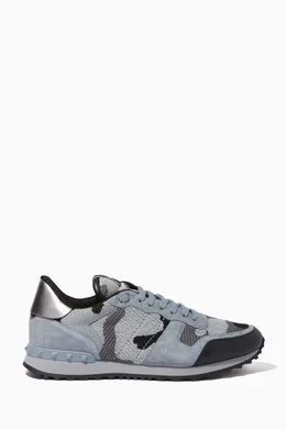 Valentino garavani camouflage rockrunner sneakers sale