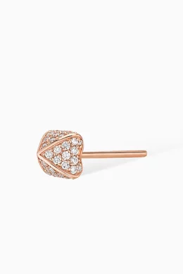 Rose gold outlet heart earrings