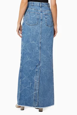 Dries van noten denim skirt sales