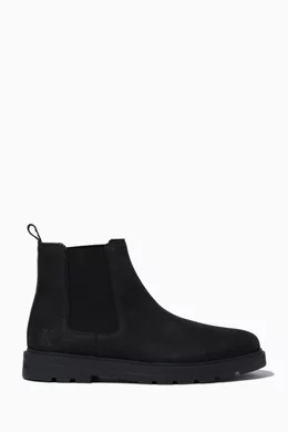 Calvin klein suede hot sale chelsea boots
